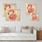 Designart - Portrait of Pink Flamingo I - Farmhouse Print on Natural Pine Wood